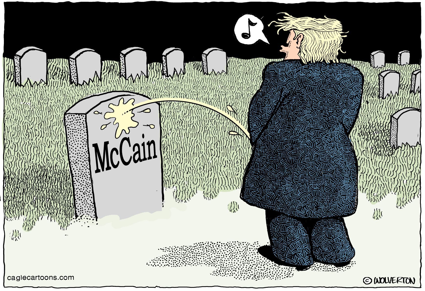Trump on McCain by Monte Wolverton, Battle Ground, Washington